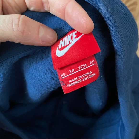 Nike navy fleece sweatpants - Picture 3 of 4